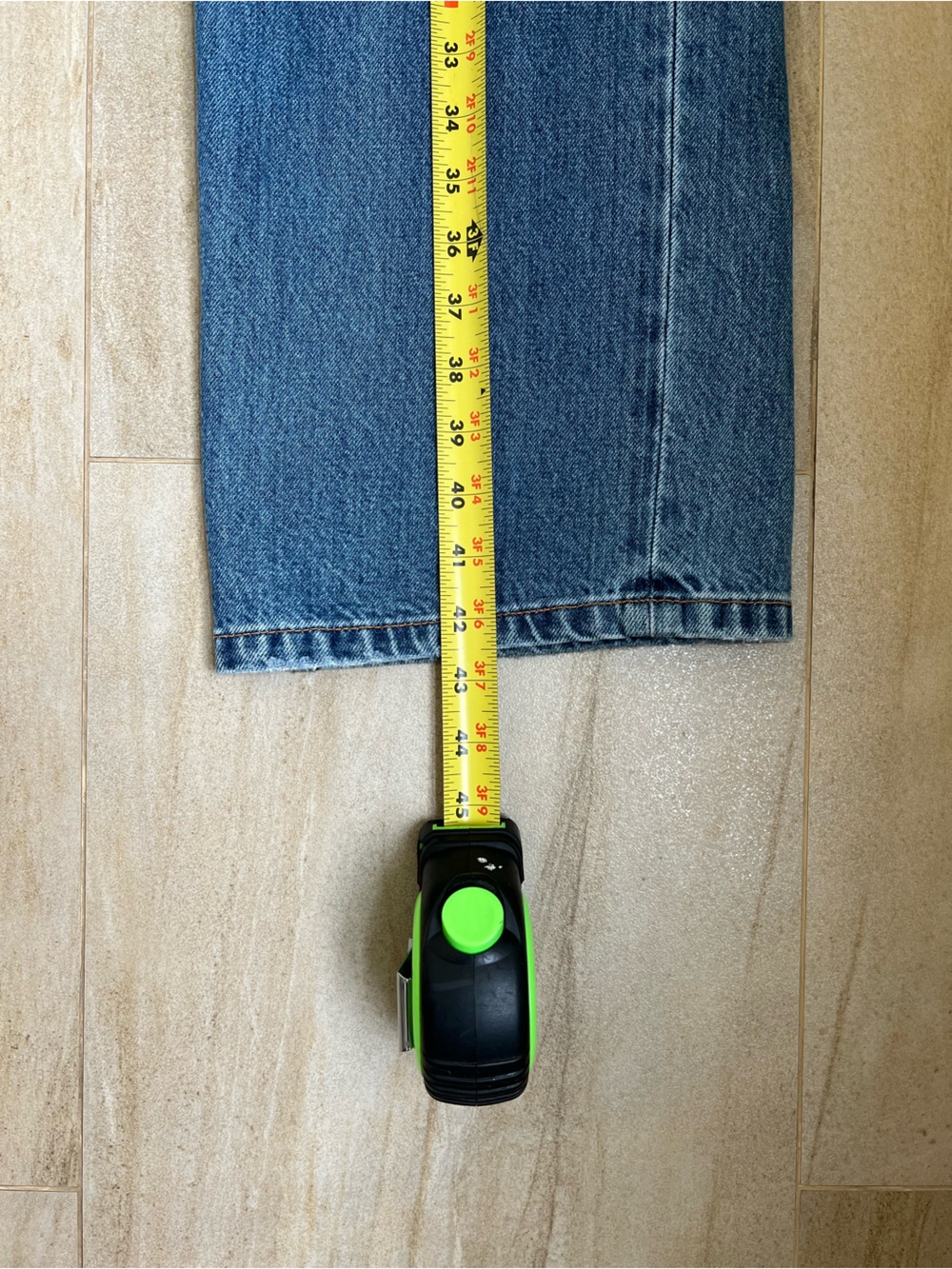 Zara Medium Blue Straight-Leg Jeans - Picture 5 of 9